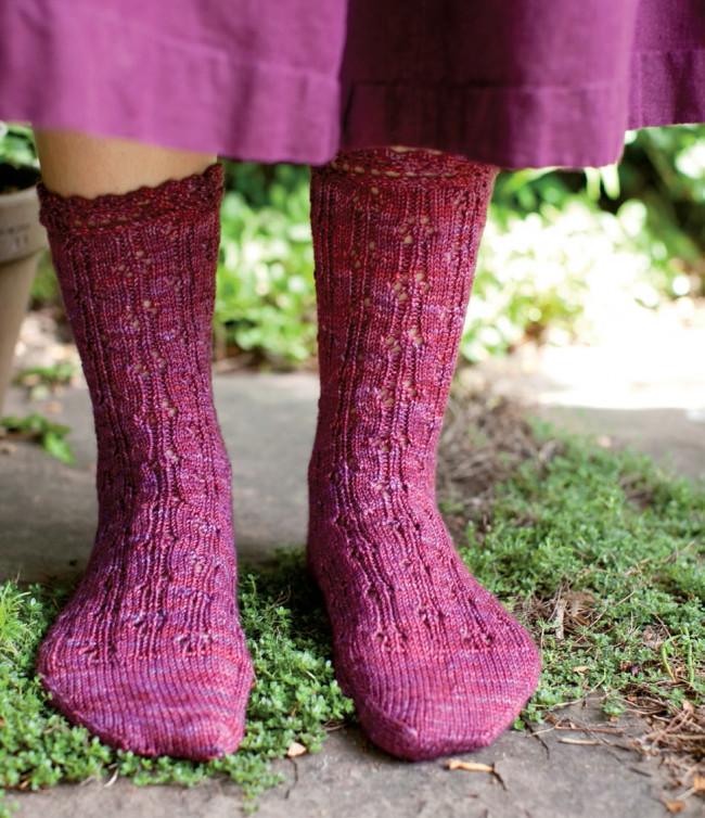 Jane's Dancing Knitted Stockings Knitting Pattern Download Image