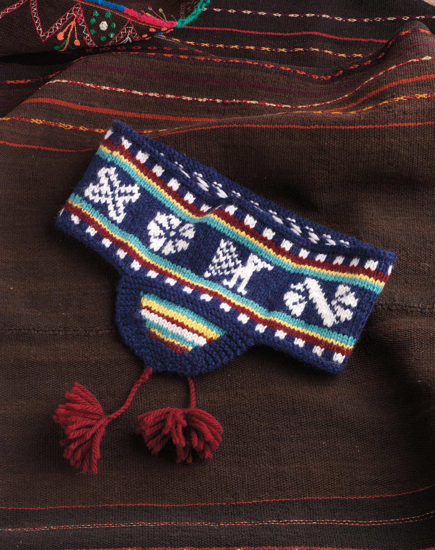 A Taquile Island Headband with Earflaps Image