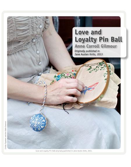Love and Loyalty Knitted Pin Ball Pattern Image