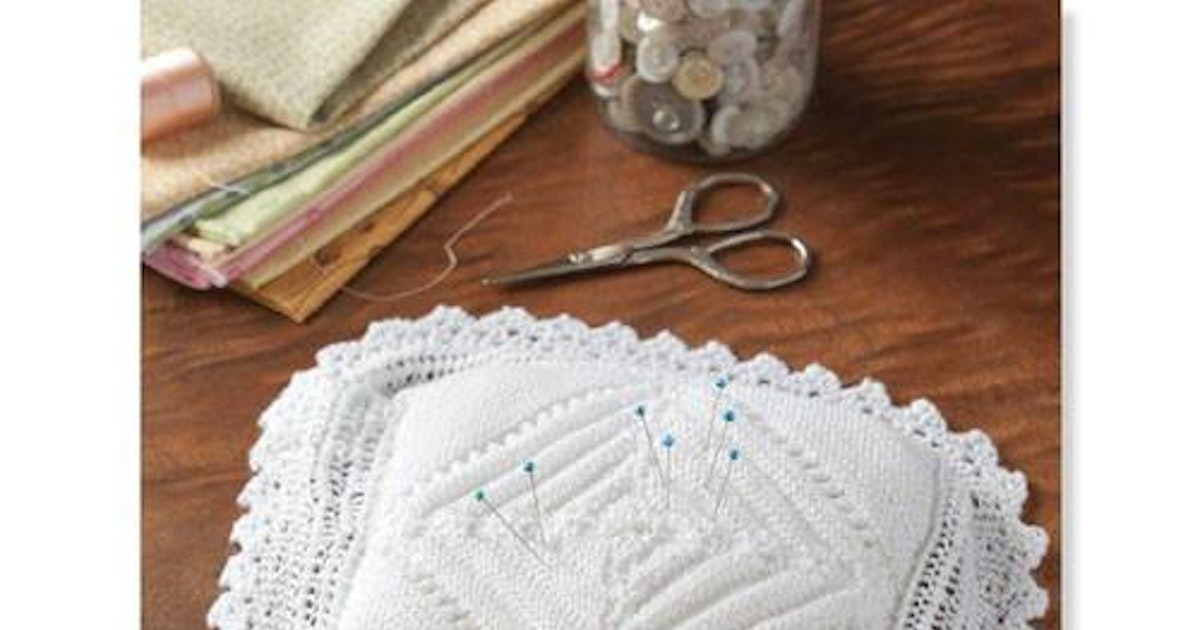 A Counterpane Pincushion to Knit Pattern Download | PieceWork Library