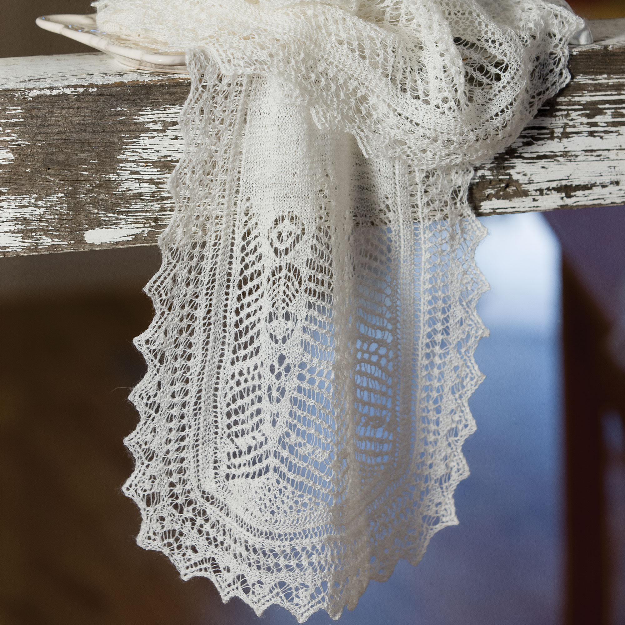 Granny Cheyne Scarf Knitting Pattern Image