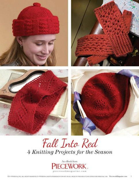 Fall Into Red eBook: 4 Knitting Projects for the Season | PieceWork Library