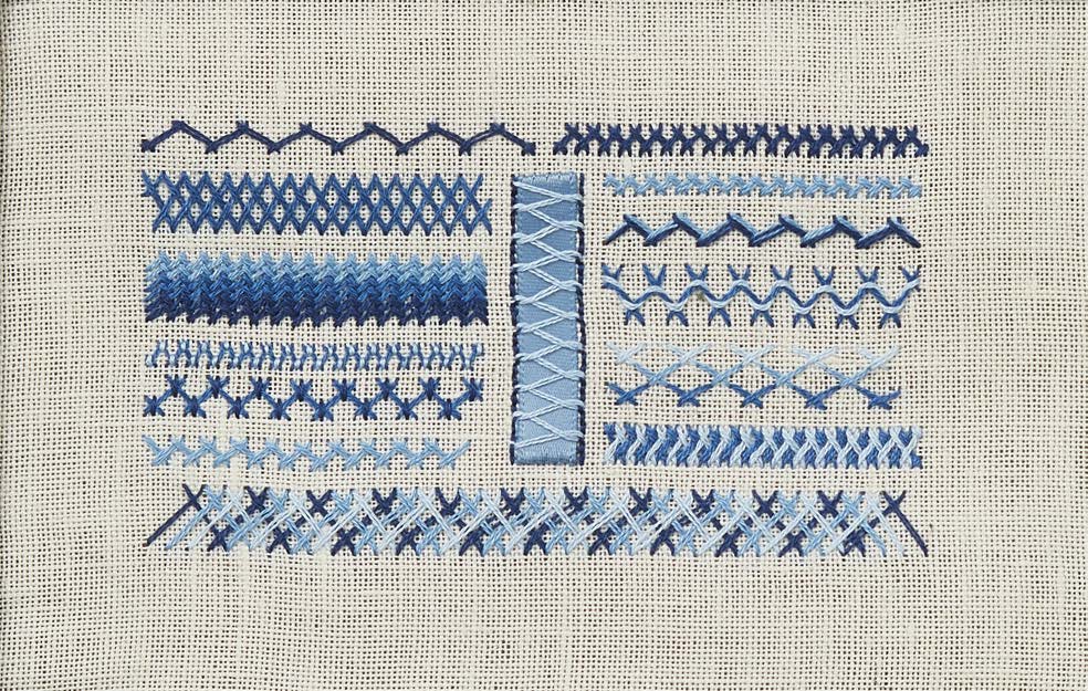 A Stitch in Time: Herringbone Stitch Image