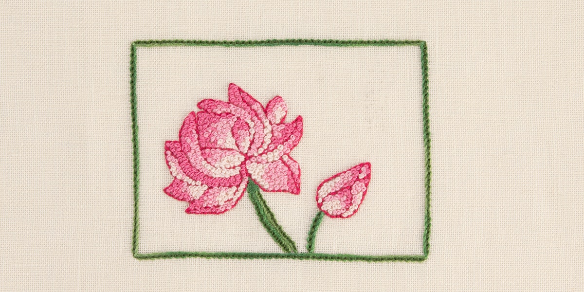 1pc Plain Hand Embroidery Cloth