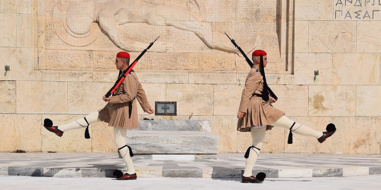 Dressed in 30 Meters of Greek Pride: The Evzones’ Traditional Uniform  Primary Image
