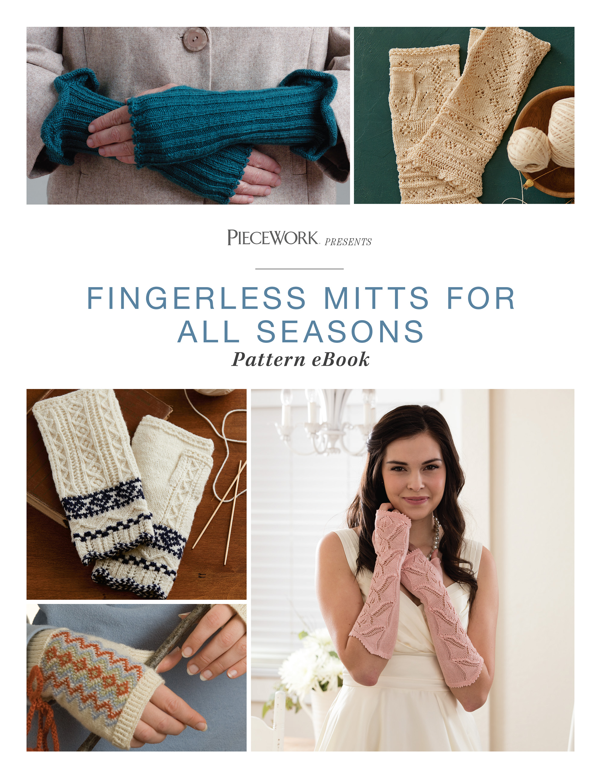 Fingerless Mitts for All Seasons: Pattern eBook Image