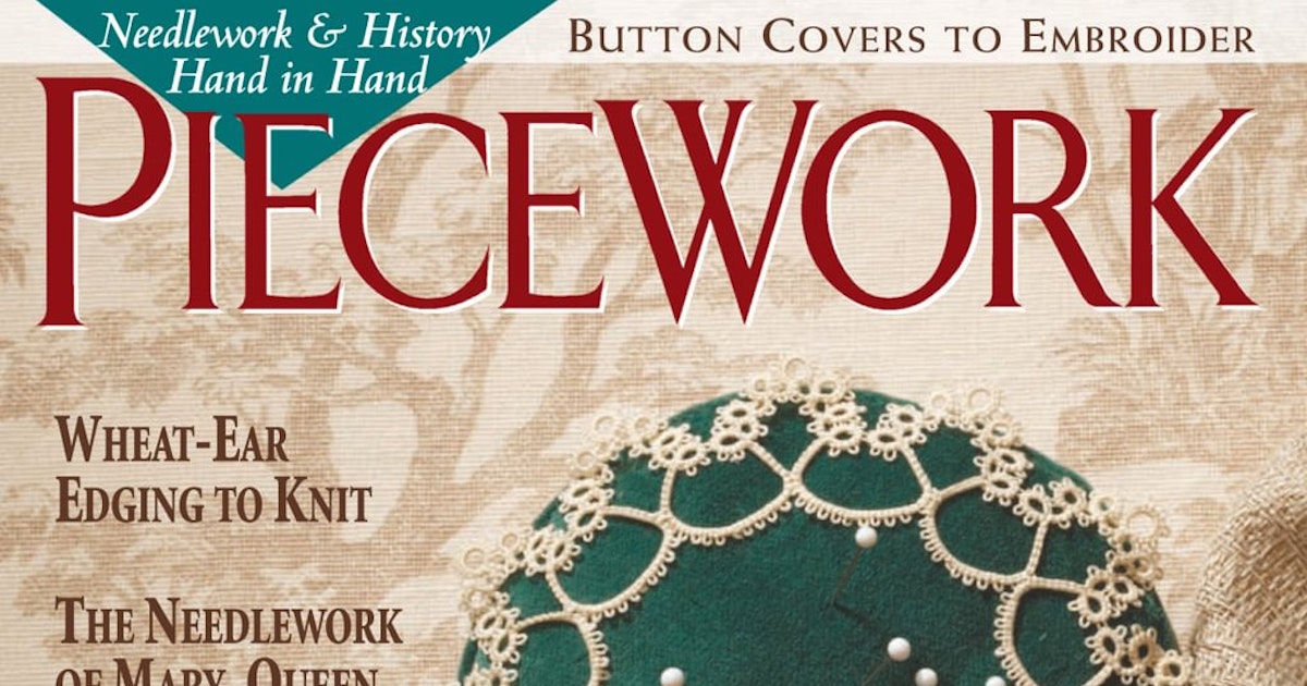 PieceWork September/October 2001 | PieceWork Library