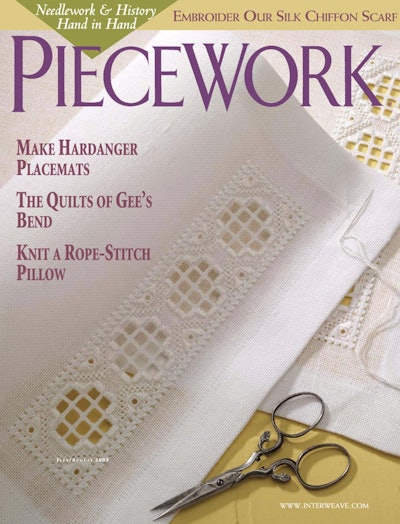 Cover of PieceWork July/August 2003