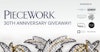 PieceWork’s 30th Anniversary Giveaway Image