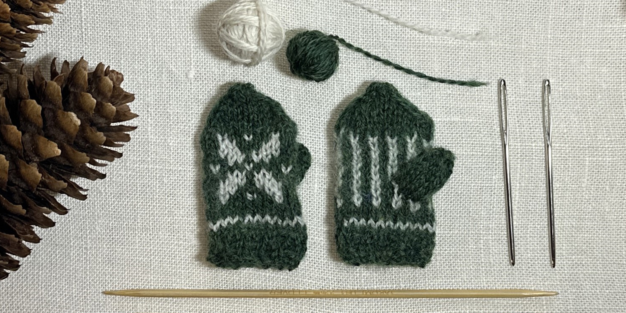  Forest Snowflake Mini  Mittens Image