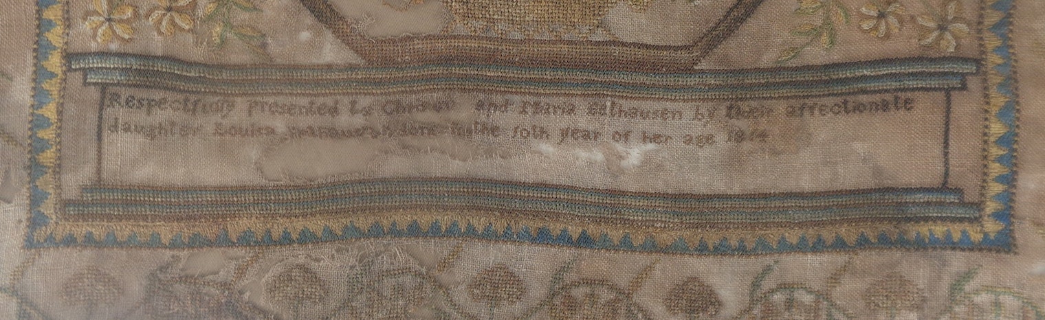 Louisa Bethausen, for Piecework, inscription