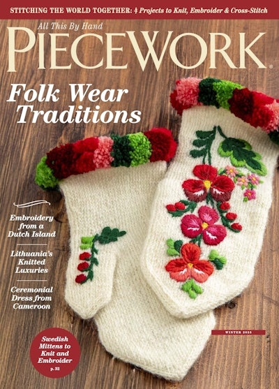 Cover of PieceWork Winter 2025
