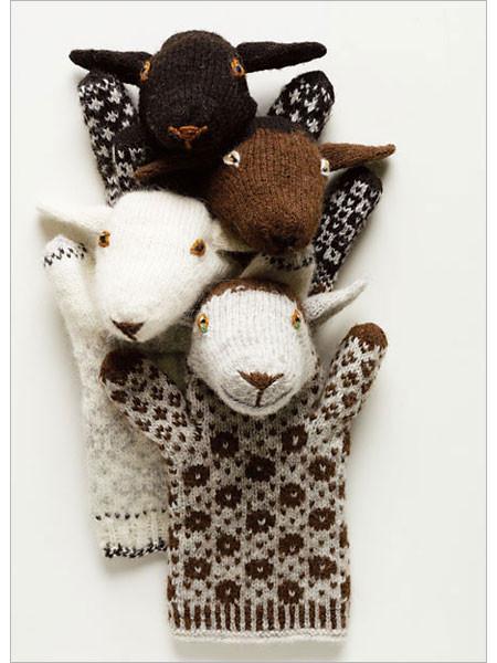 Estonian Sheep Puppets Knitting Pattern Download Image