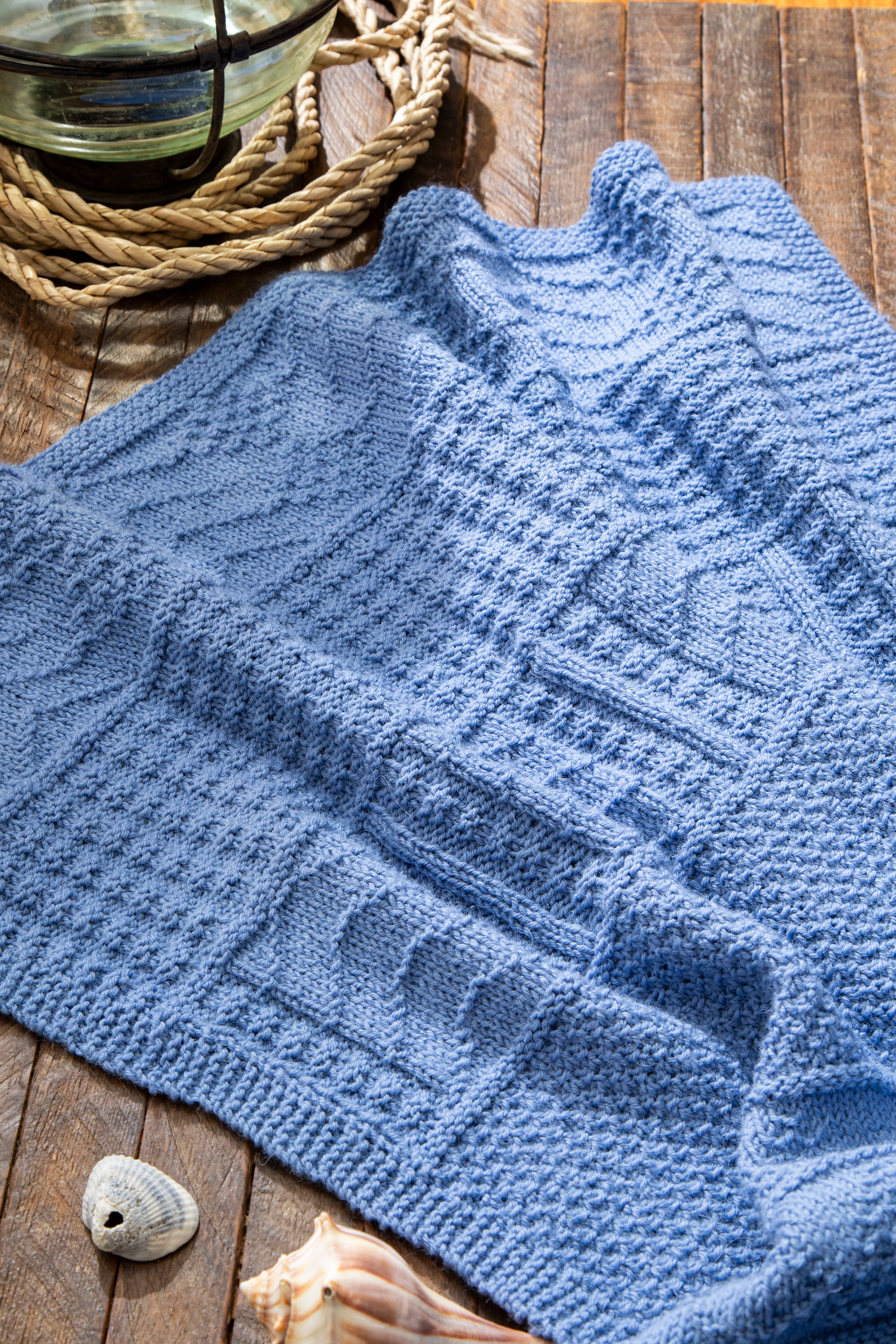 Knitted Warmth | A Gansey Sampler Throw Image