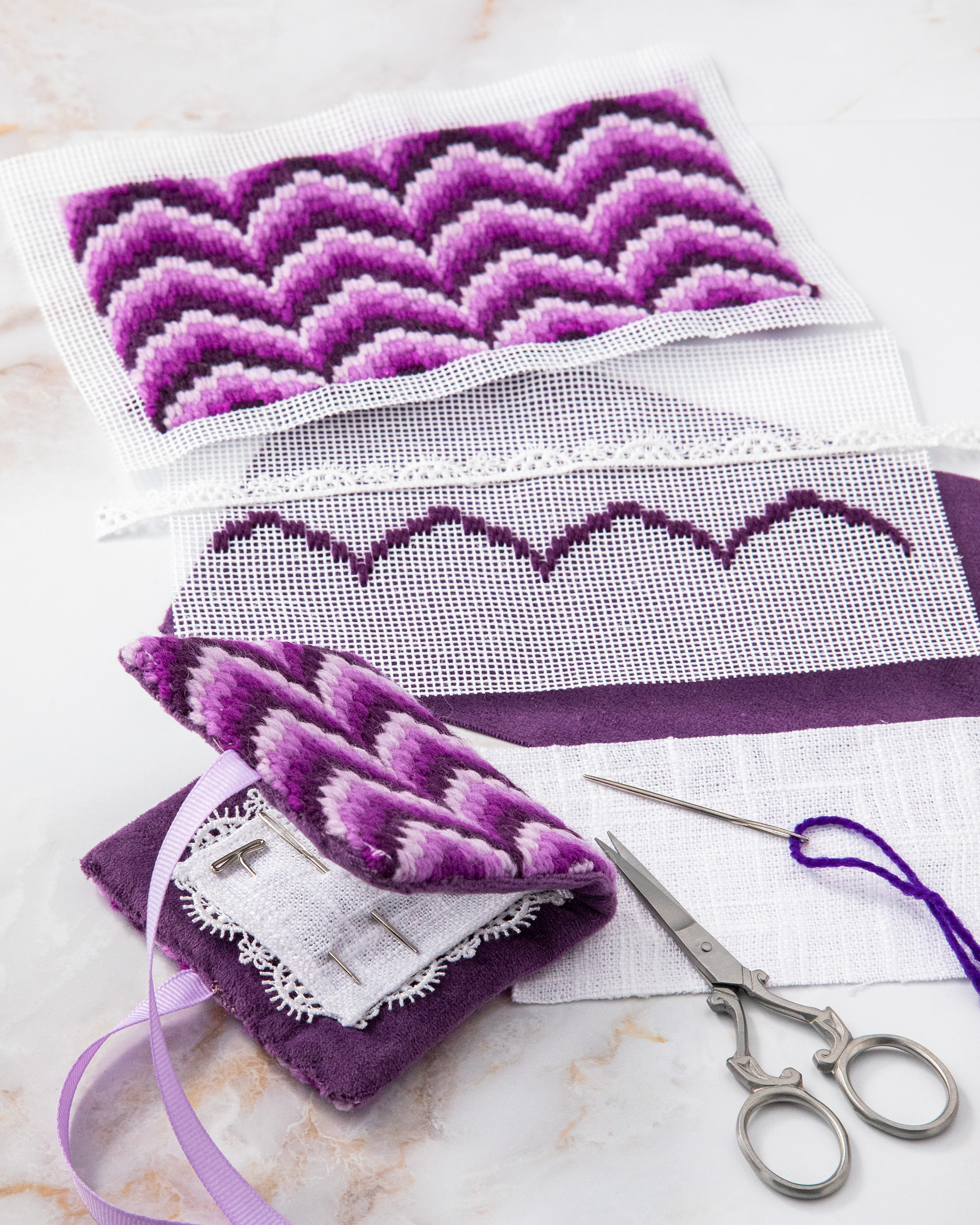 Sweet Petite Bargello Needle Case Image