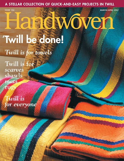 Cover of Handwoven March/April 2001
