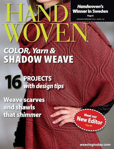 Cover of Handwoven Jan/Feb 2012