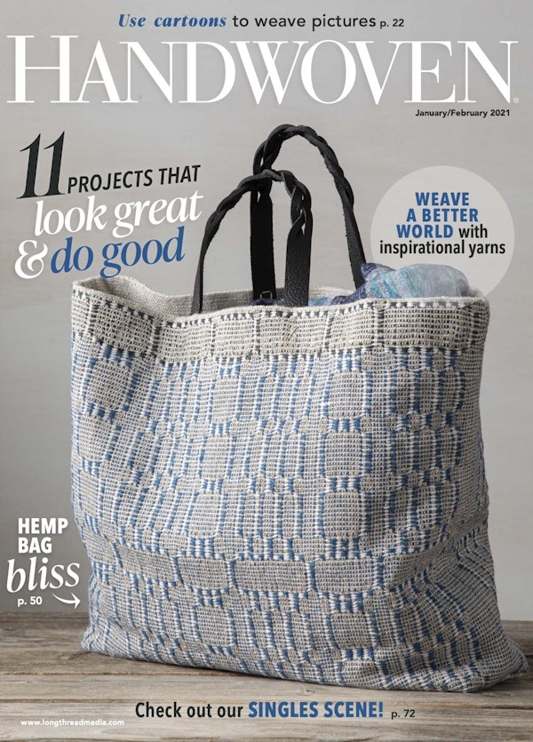 Cover of Handwoven Jan/Feb 2021