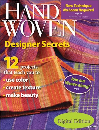 Cover of Handwoven March/April 2011