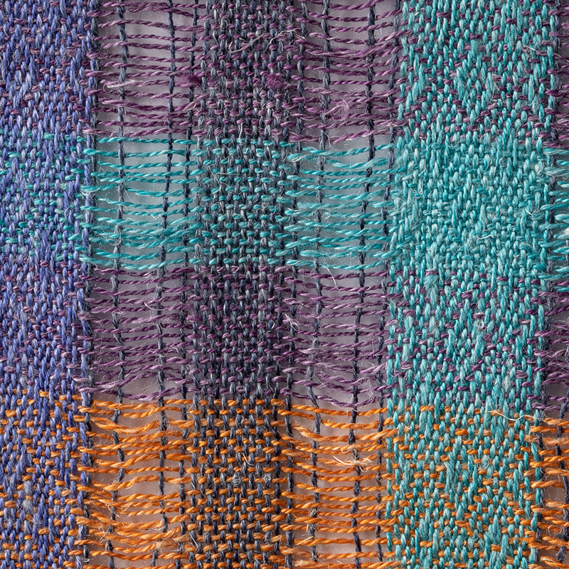 Silk Linen Yarn Lab Scarf | WIF Image