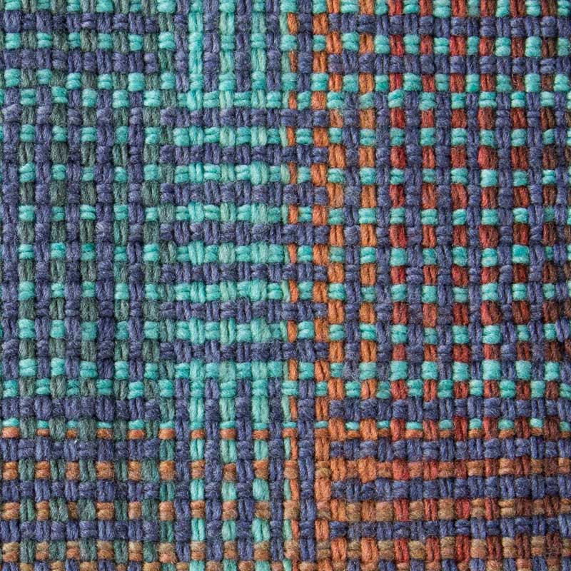 Log Cabin at Sunset (scarf)  | WIF Image