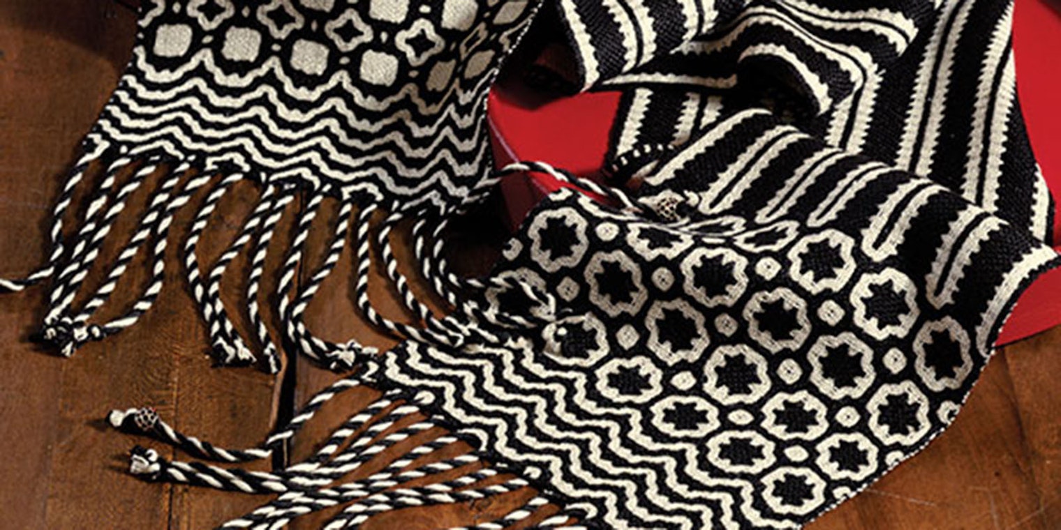 silk-scarf #1 with stripes jc