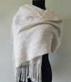 Twisting Fringe on a Mixed-Warp Shawl Image