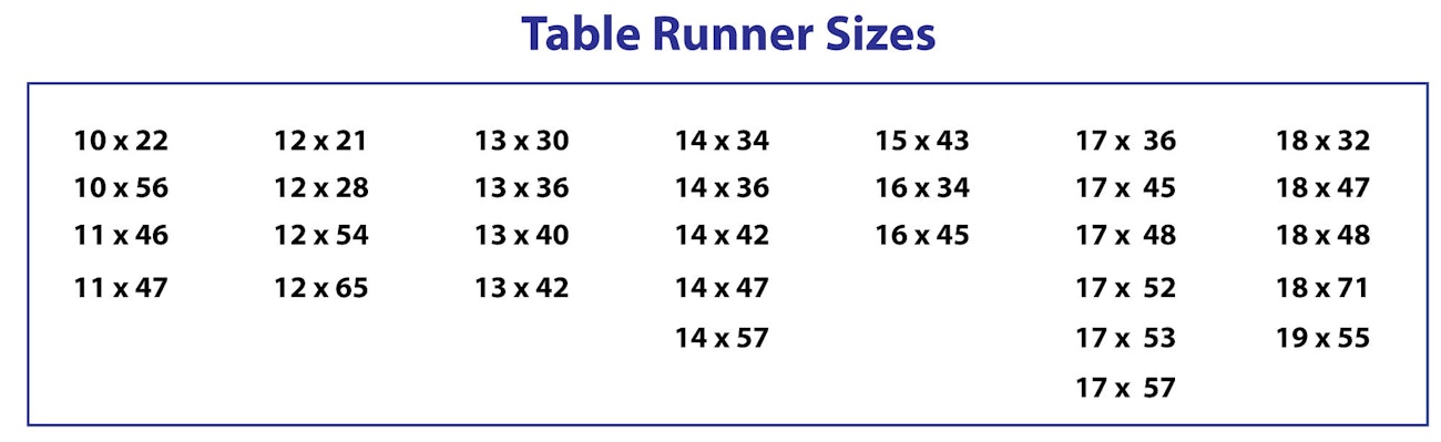 Table-runner-sizes