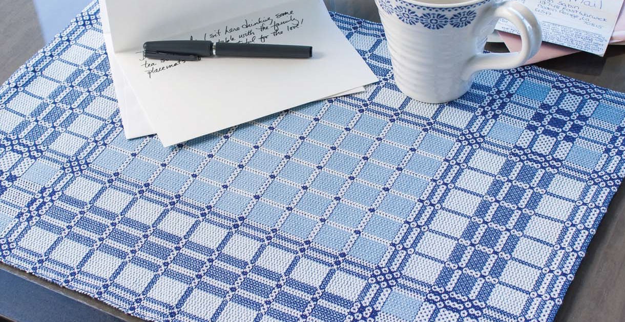 Starry Sky Placemats by Judit Ozoray from Handwoven September/October 2016