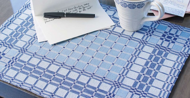 Starry Sky Placemats by Judit Ozoray from Handwoven September/October 2016