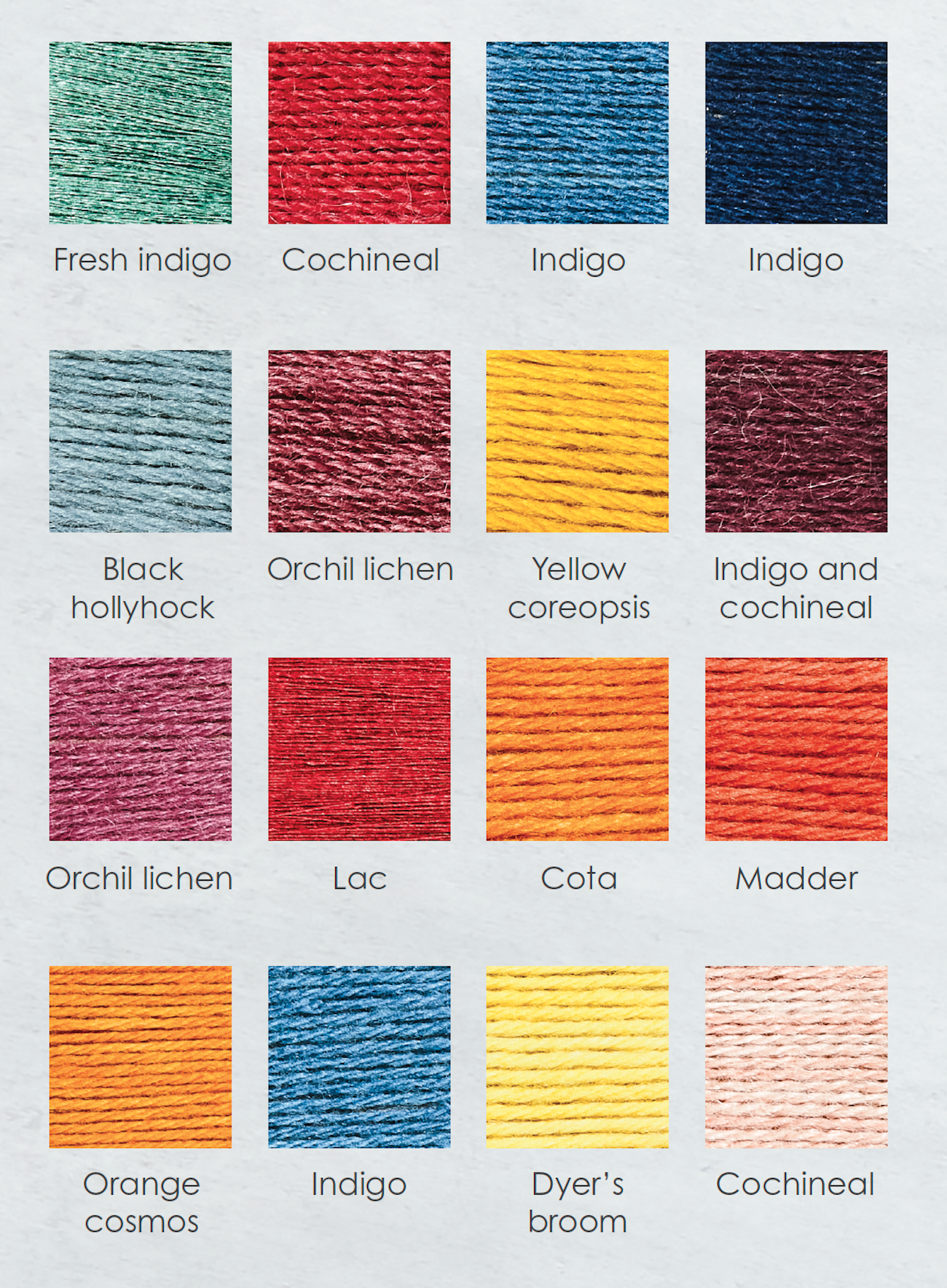 Natural Dye Swatches