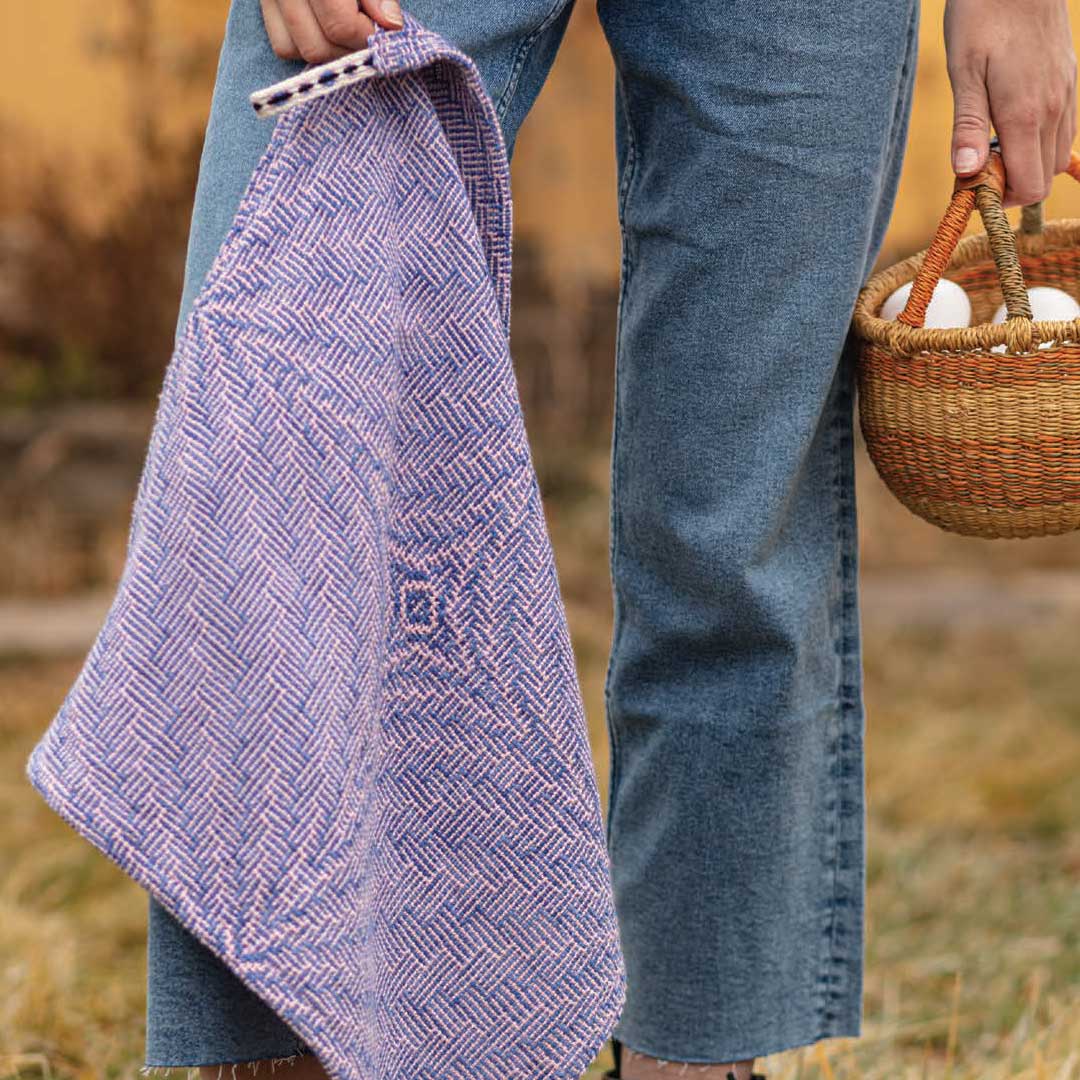 Blossoms and Butterflies Towels by Barbara Goudsmit from Handwoven March/April 2020