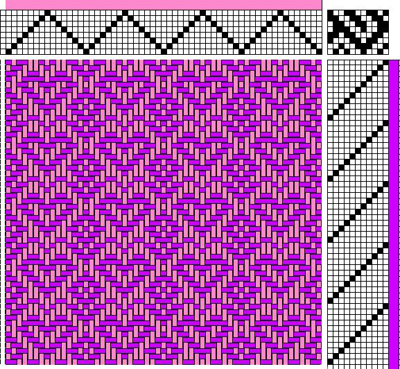 8-shaft twill heart