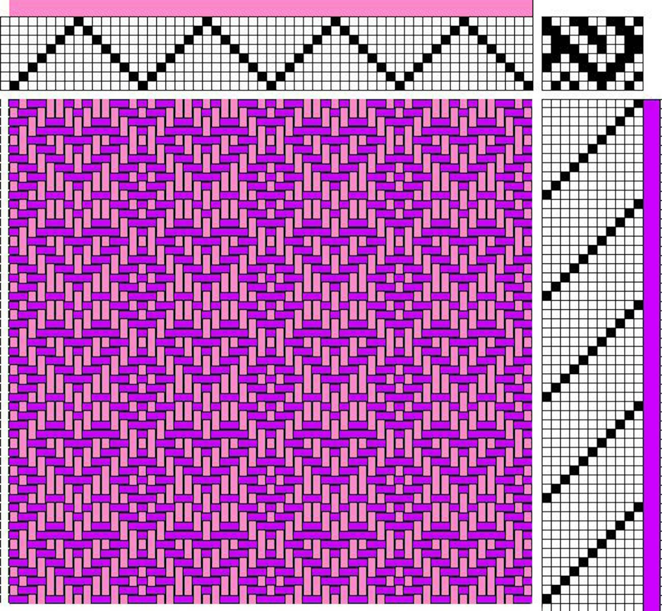 8-shaft twill heart