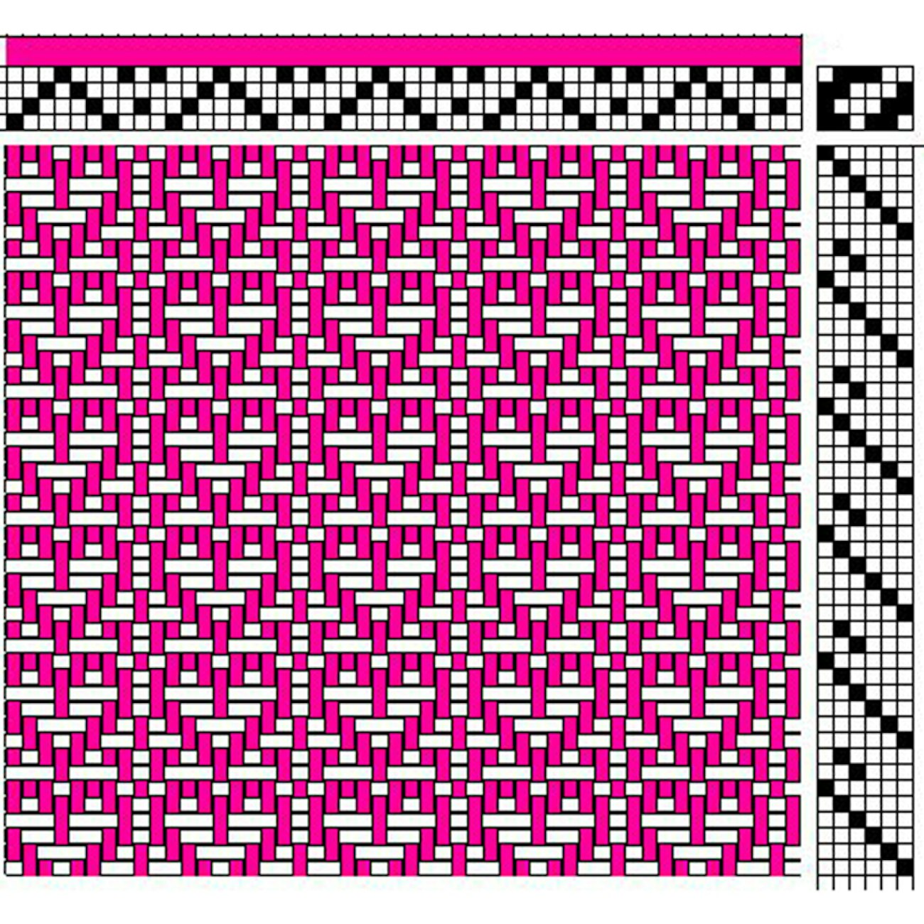 4-shaft twill heart