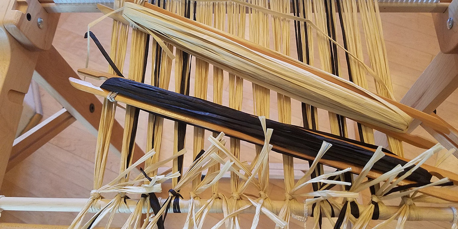 Raffia Placemats Ready to Weave Photo by Susan E. Horton
