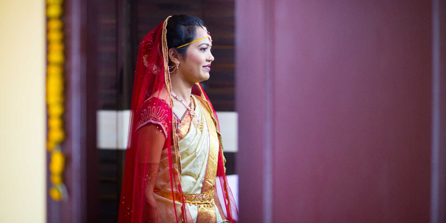 Woman in dupatta