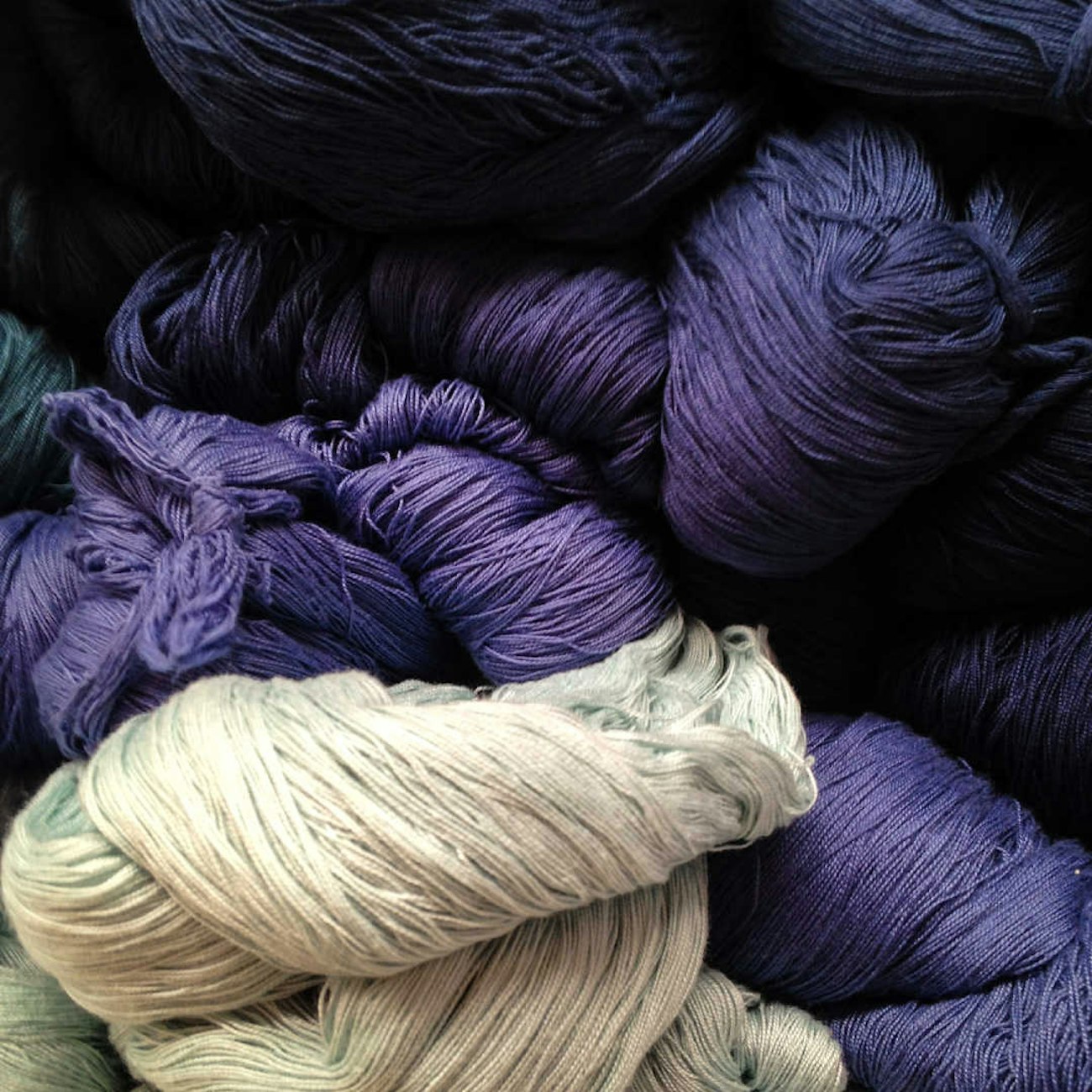 Skeins of yarn