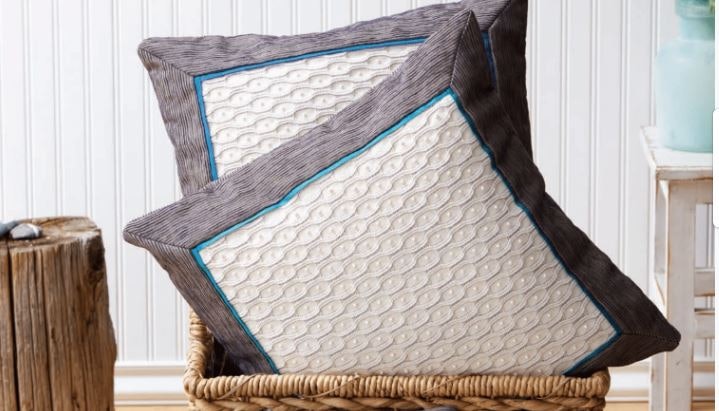 Deborah Heyman's Honeycomb Pillows from Handwoven May/June 2015 Photo by Joe Coca