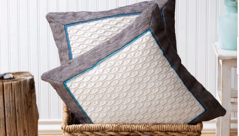 Deborah Heyman's Honeycomb Pillows from Handwoven May/June 2015  Photo by Joe Coca
