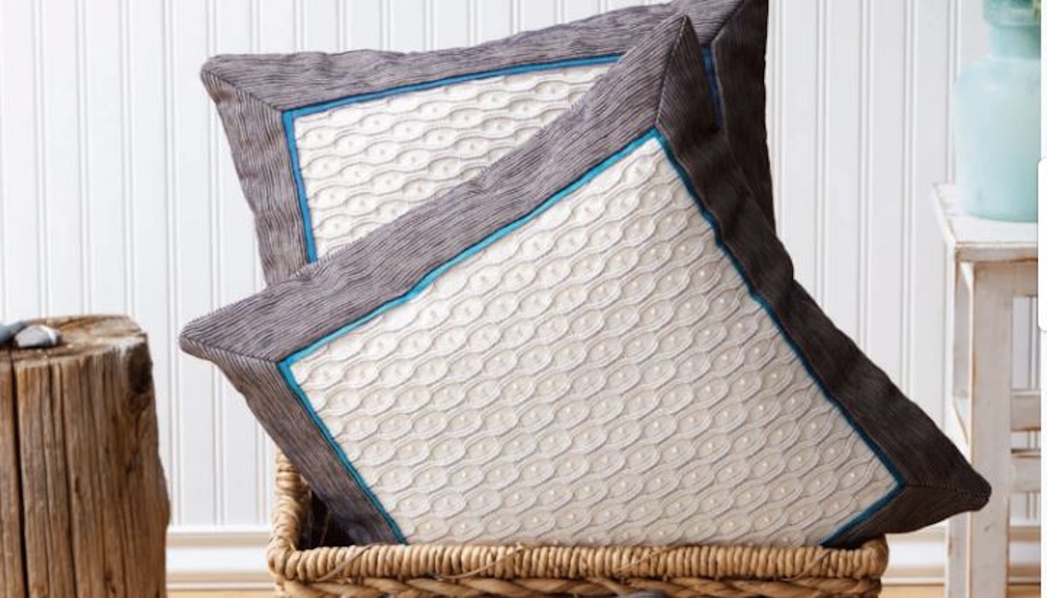 Deborah Heyman's Honeycomb Pillows from Handwoven May/June 2015  Photo by Joe Coca