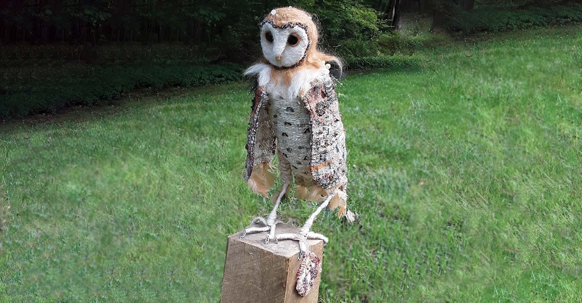 Molly the Barn Owl Handwoven