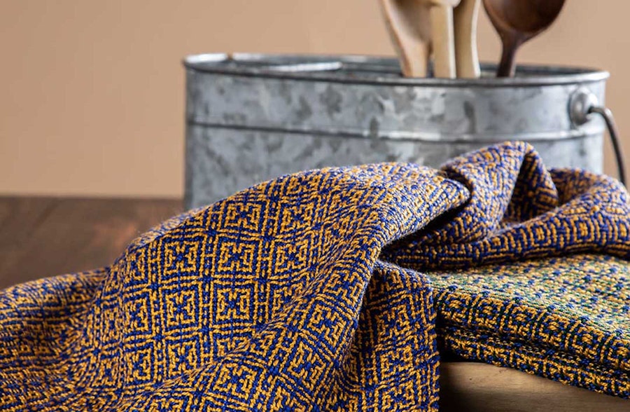 Deb Essen's Surprise! Shadow Weave Towels