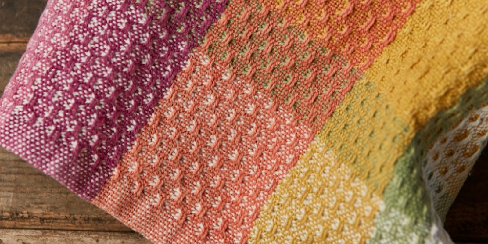 Huck Towels with Color-and-Weave Effects