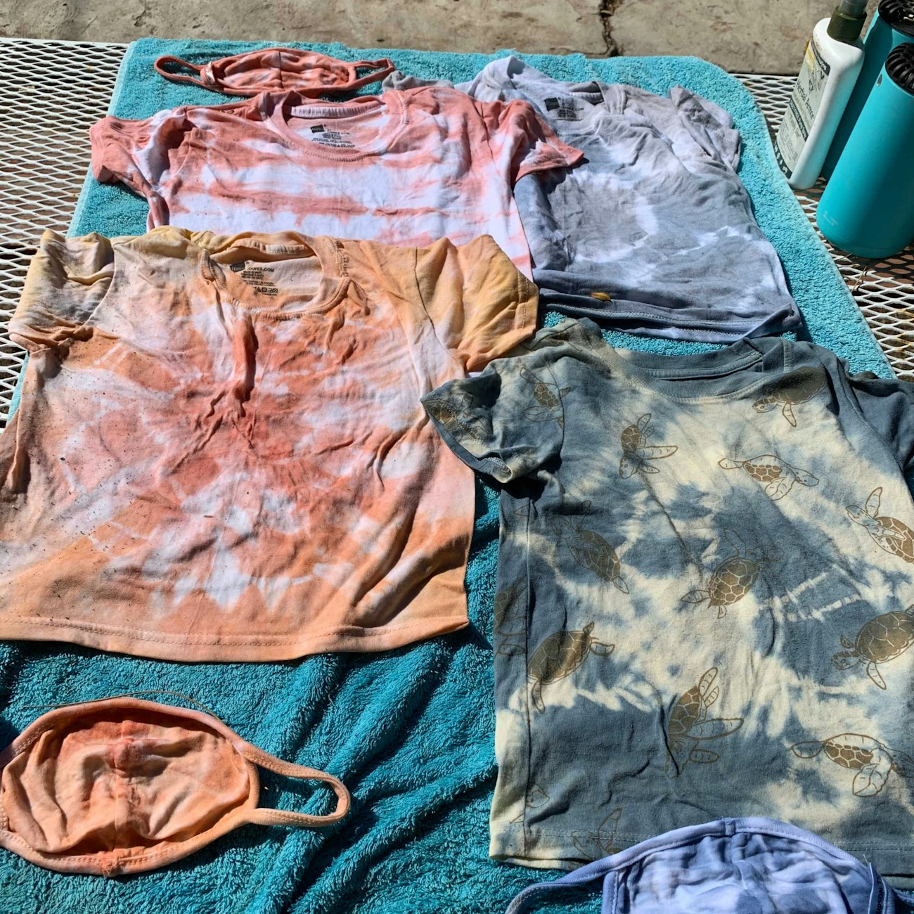 Mud and Indigo dyed t-shirts