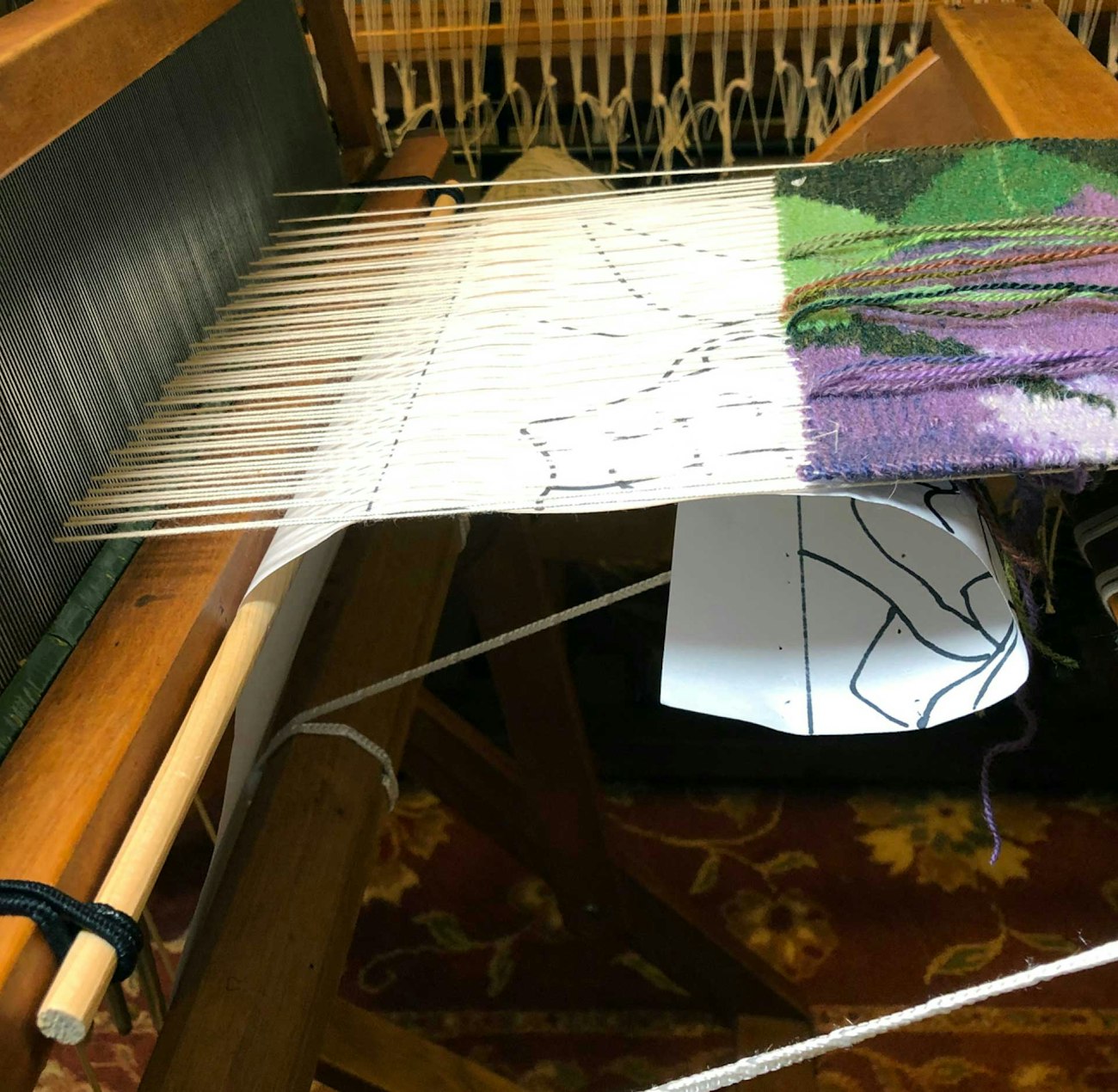 Tapestry Weaving: Using a Cartoon