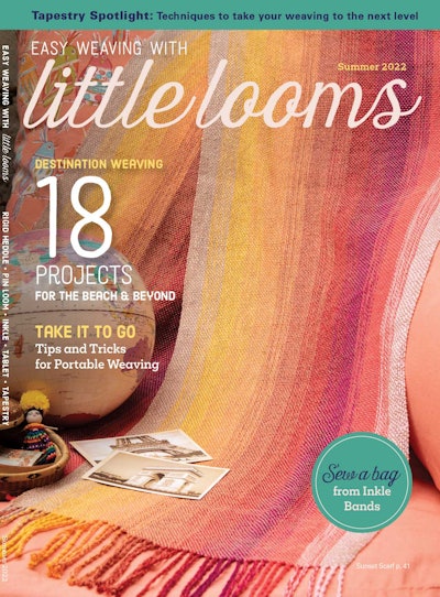 Cover of Easy Weaving with Little Looms Summer 2022