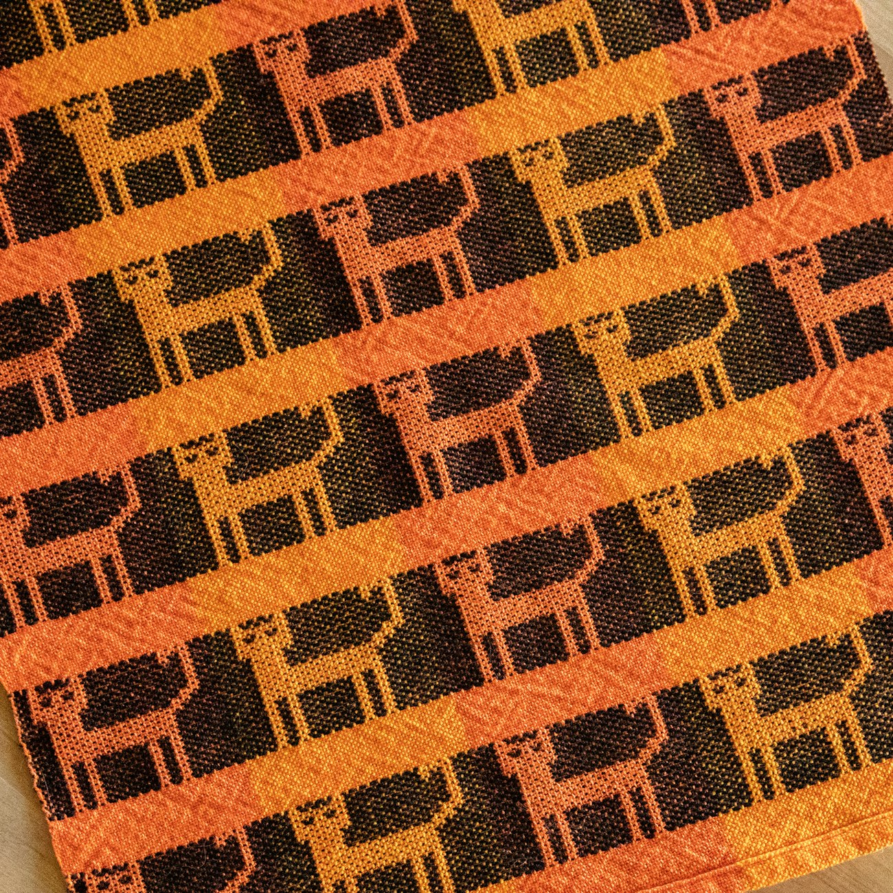 Maybe you have an orange tabby in your life! These towels are fully reversible depending on how you hem them.