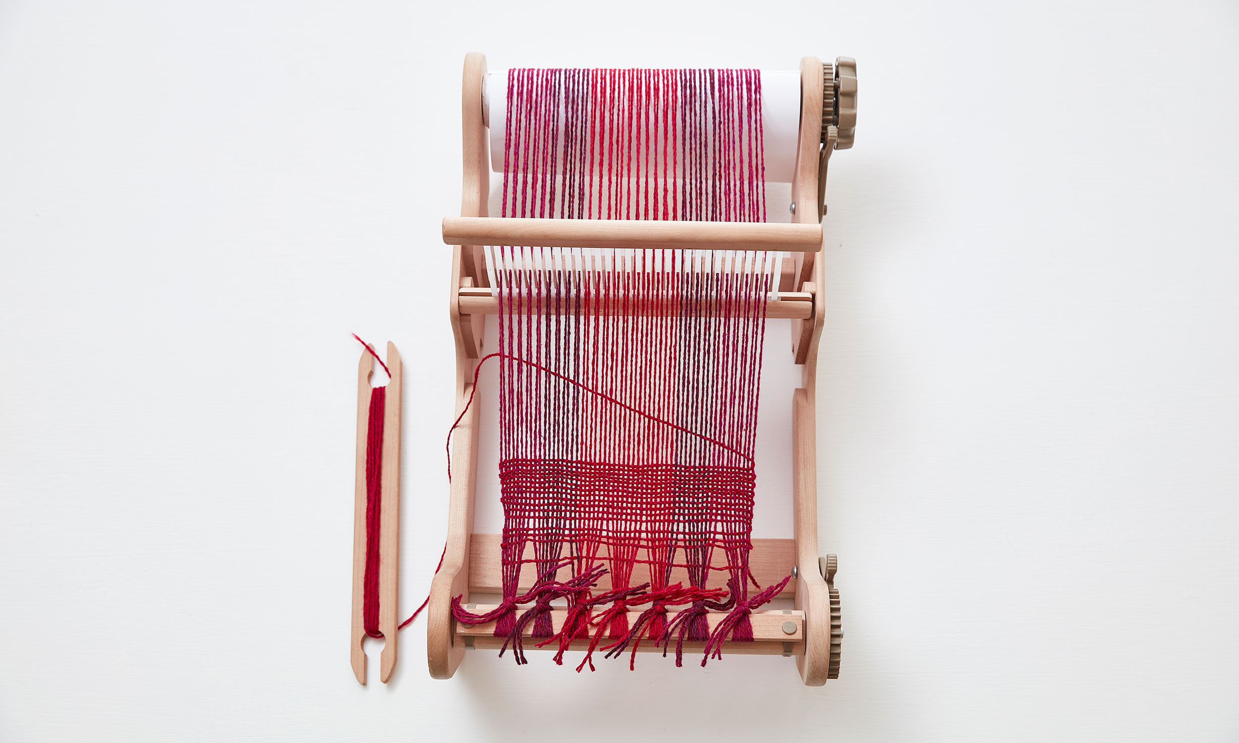 Free Needle Included 18x24 Inch Weaving Loom with Tapestry Beater,shuttles and Shed Stick 