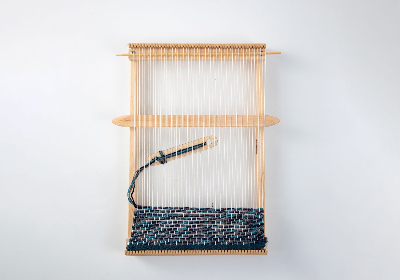 An example of a tapestry loom. Photo by Matt Graves
